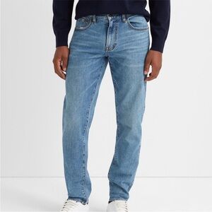 Club Monaco Men’s Straight Fit Light Wash Denim Jeans Size 38/32